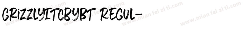 GrizzlyITCbyBT Regul字体转换